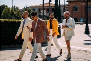 Off-site street photos during Pitti Uomo Spring / Summer <span style='color:red'>Fashion</span> <span style='color:red'>week</span> 2023